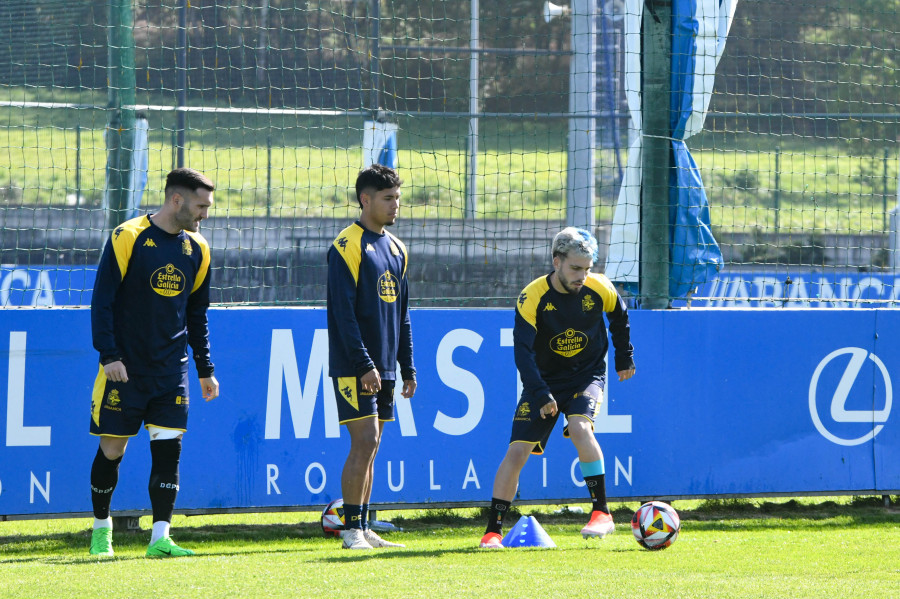 Lucas y Mella trabajan con el grupo