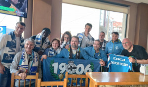 Iano Simao y Alcaina inauguran la peña ‘Deportosín’