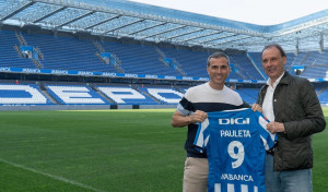 Pauleta, campeón de Liga con el Depor, volvió a pisar Riazor