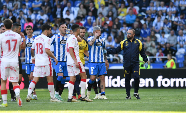 Hugo Rama sufre una lesión en el sóleo y será baja para el partido frente al Arenteiro