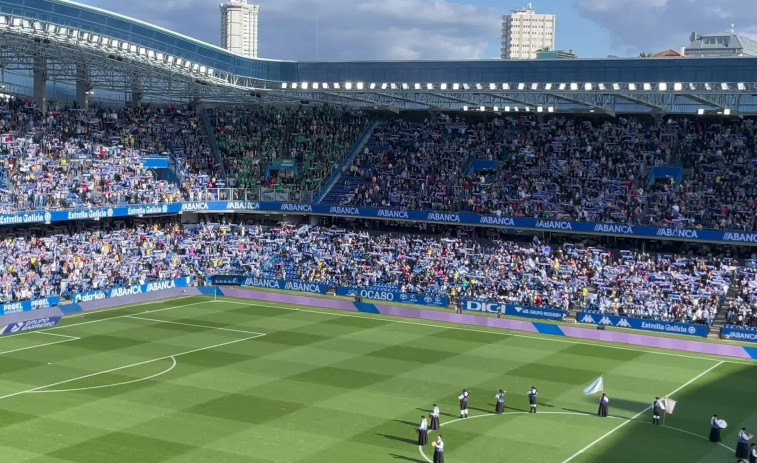 Así soou o himno galego en Riazor