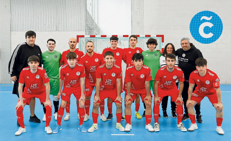 El 5 Coruña y el Sport Sala disputan un gran partido (4-3)