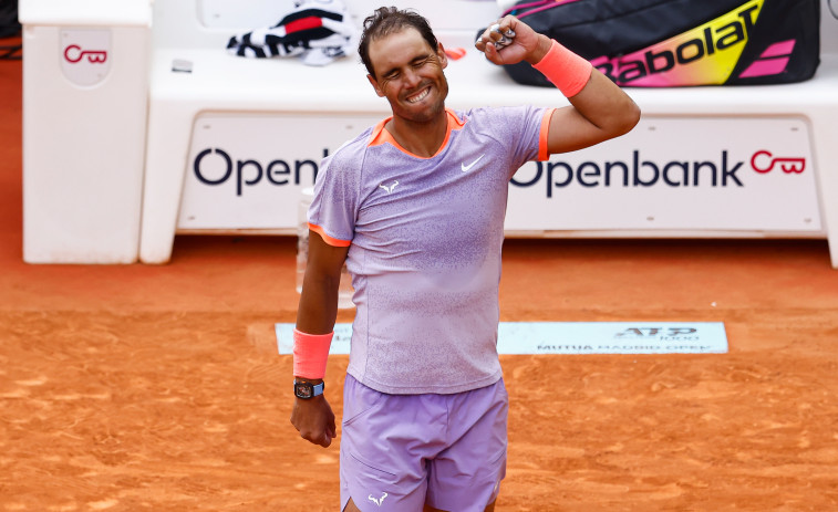 Rafa Nadal sigue vivo en Madrid tras superar un duro encuentro con  Cachín