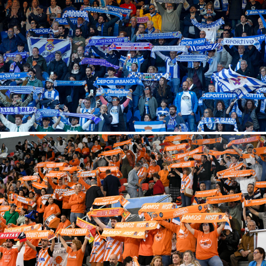 A Coruña instalará una pantalla gigante para ver el Básquet Coruña y Depor