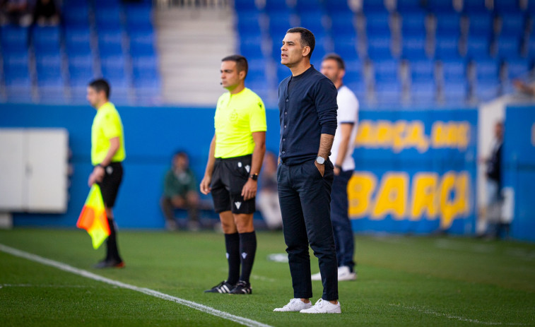 La plantilla del Barça Atlètic lanza la presión al Depor