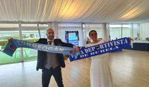 La boda deportivista de Inés y Javi