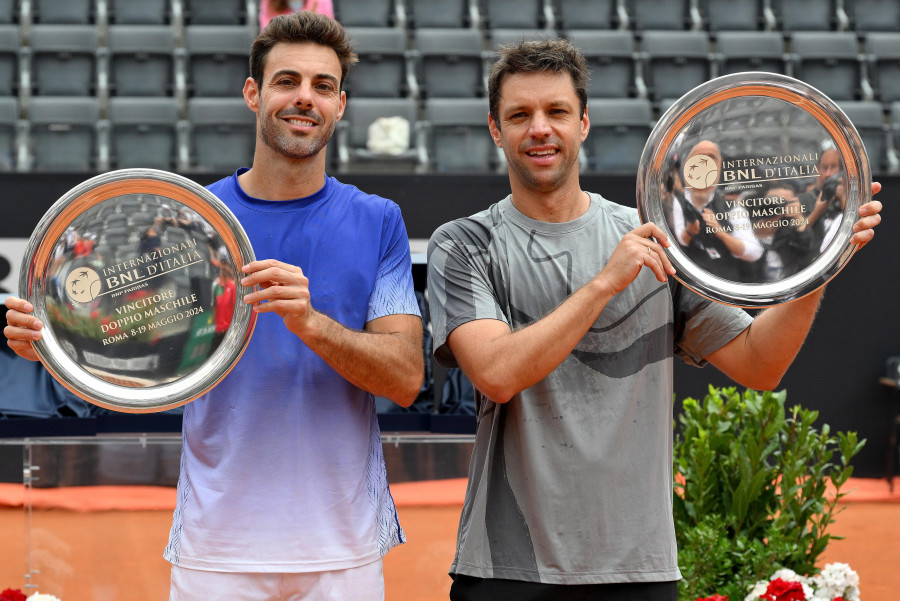 Granollers y Zeballos arrasan y ganan por segunda vez el Masters 1.000 de Roma