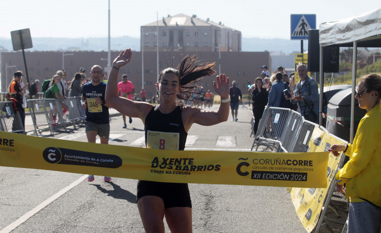 Facundo Médard y Paloma Gándara ganan la carrera popular de Los Rosales