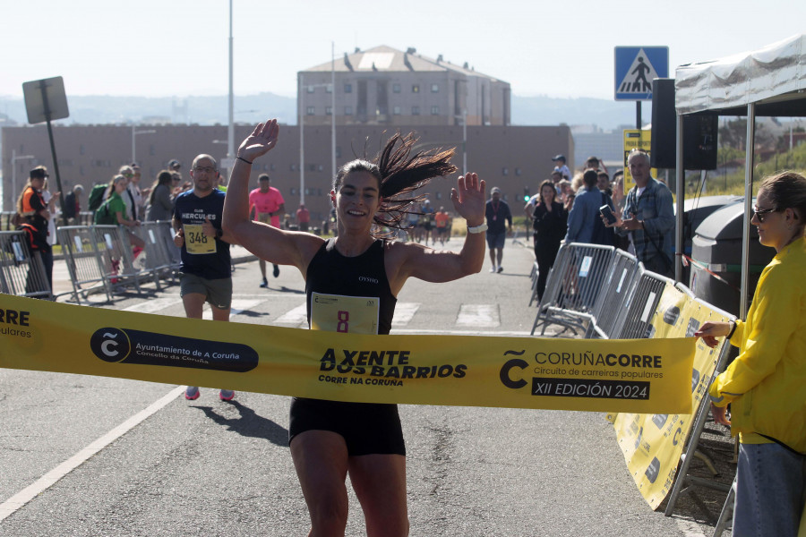 Facundo Médard y Paloma Gándara ganan la carrera popular de Los Rosales