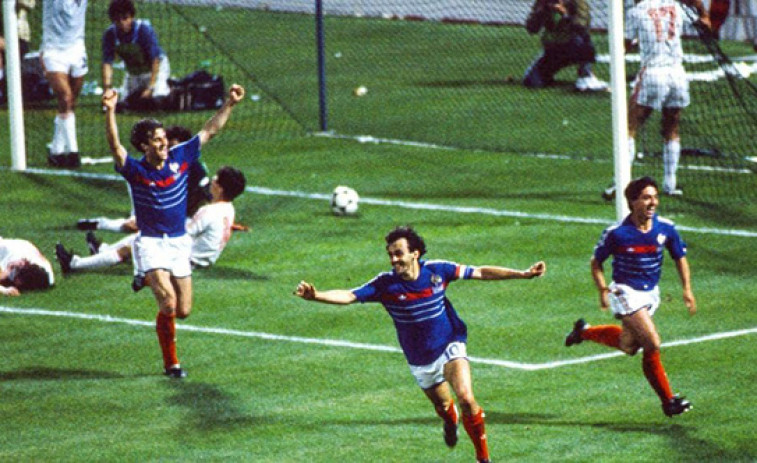 El legendario gol de Platini a Portugal