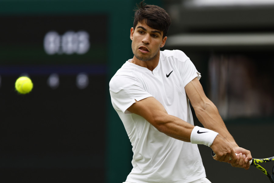 Alcaraz ya se entrena en las pistas del Abierto de Estados Unidos