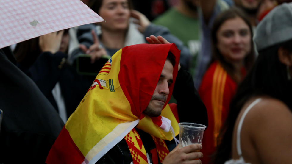 Aficionados de la Roja en A Coruña