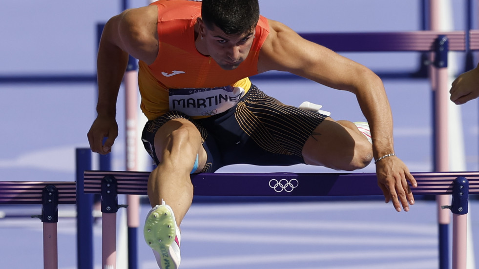 Asier Martínez accede a la semifinal de 110 vallas desde la repesca