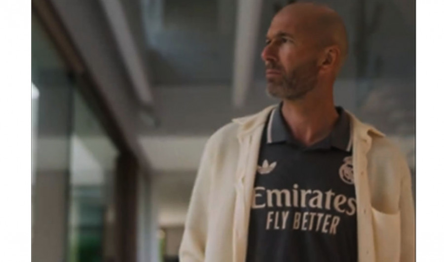 El Real Madrid desvela el gris en su tercera equipación con Zidane de modelo