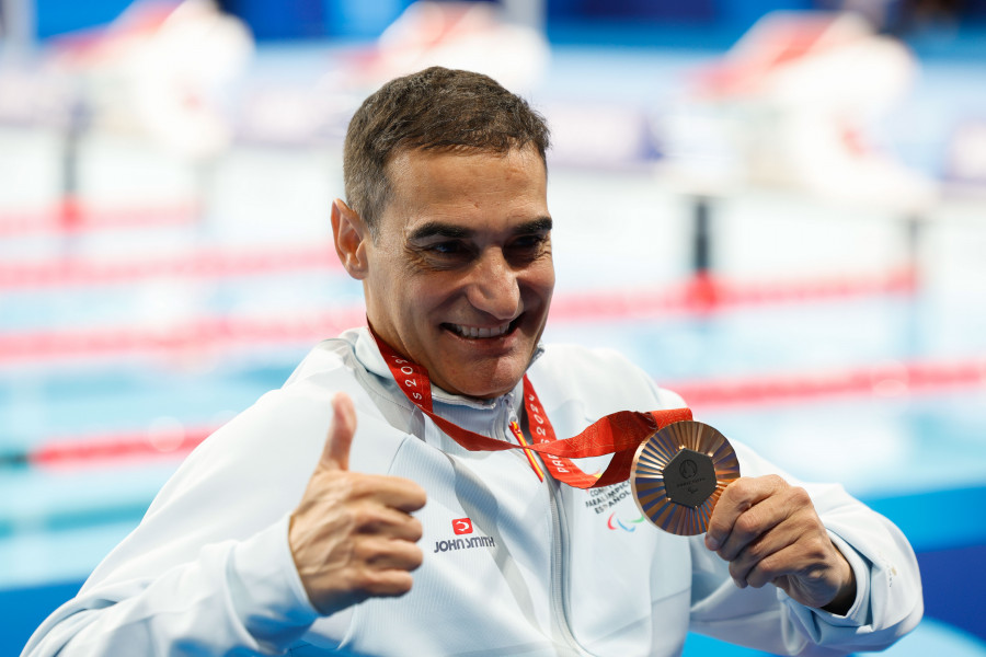 Miguel Luque suma con un bronce su séptima medalla consecutiva paralímpica en los 50 braza