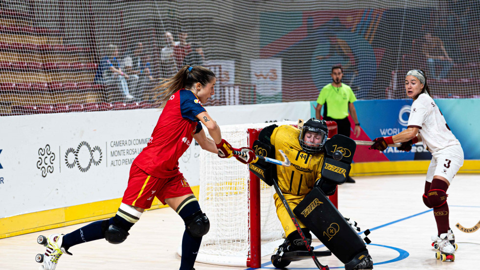La coruñesa María Sanjurjo, campeona del mundo de hockey con la selección española
