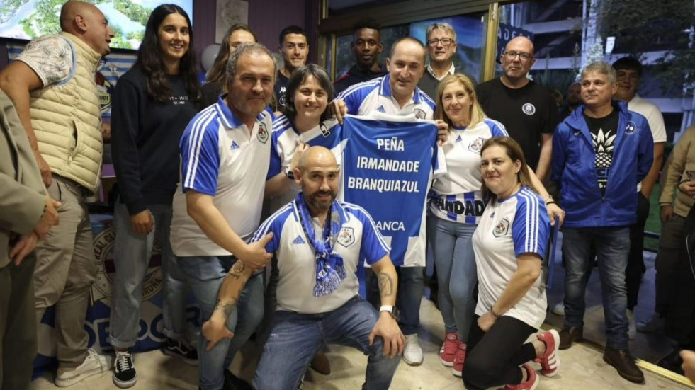 Inauguración de la peña Irmandade Branquiazul