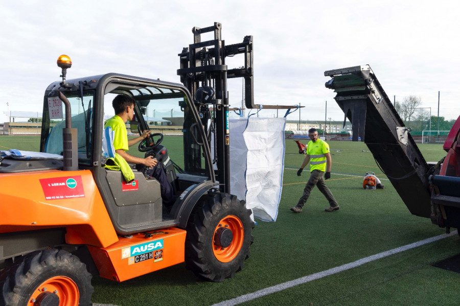 El Concello inicia las obras en el campo 1 de la Ciudad Deportiva Arsenio Iglesias