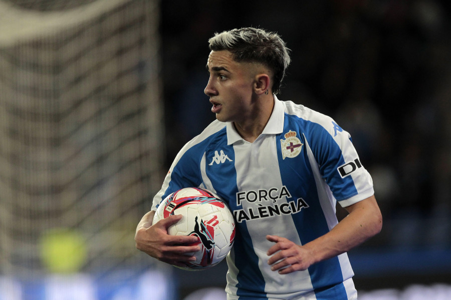 Yeremay, titular con el Dépor contra el Cádiz