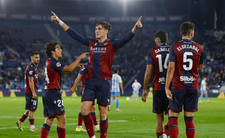 El Levante derriba el muro del Málaga (4-2)