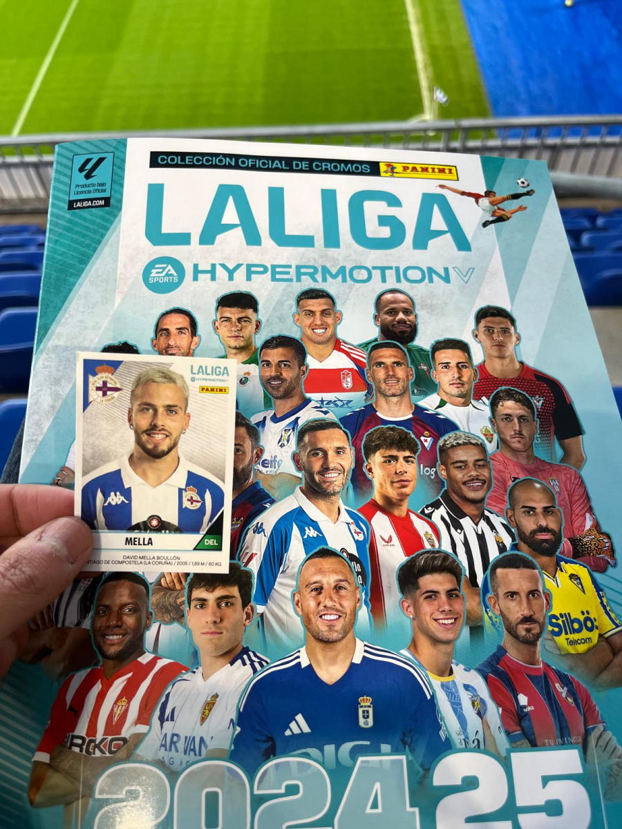 El cromo de Mella, en Riazor