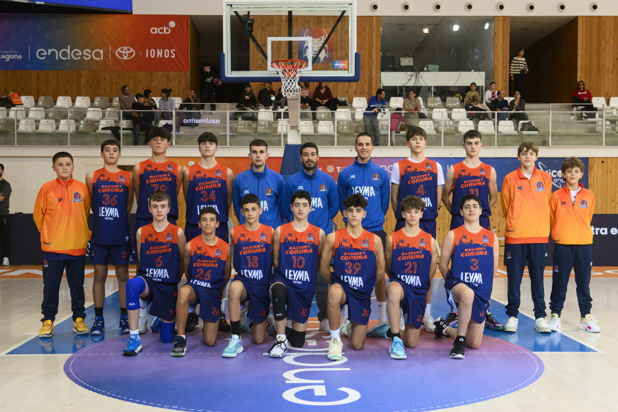Los infantiles del Leyma, profesionales por unos días en la Minicopa