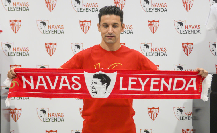 Jesús Navas, titular en su último partido en el Sánchez-Pizjuán