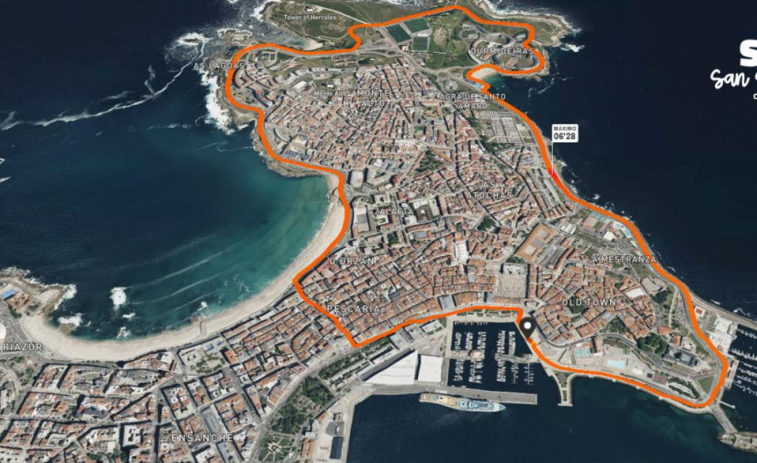 Este será el recorrido de la San Silvestre Coruña 2024