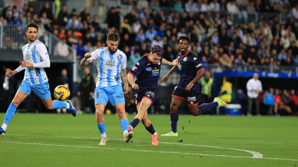 Encuentro Málaga - Deportivo en imágenes