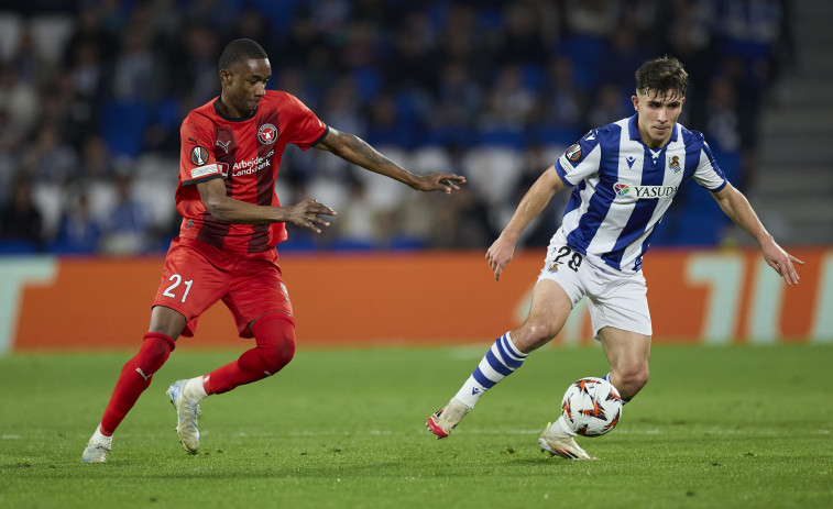 La Real impone su fútbol ante el Midtjylland con un abultado (5-2)