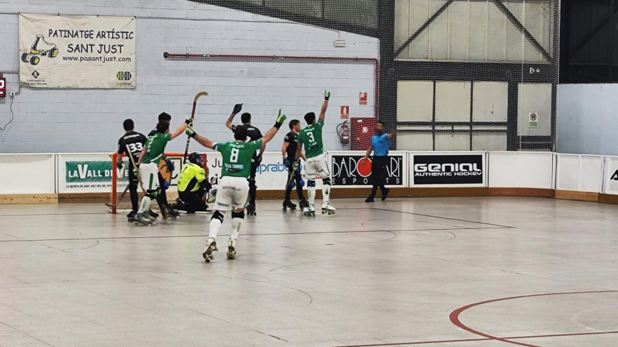 El Liceo empata en Sant Just con un gol en propia puerta de Carballeira casi sobre la bocina (2-2)