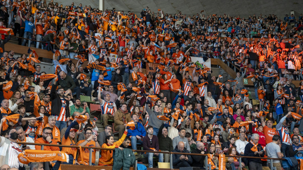Las mejores imágenes del partido entre el Leyma Básquet Coruña y el Leite Río Breogán