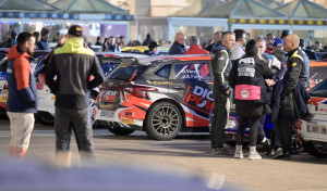 Espectacular accidente en Aranga en el Rally de A Coruña