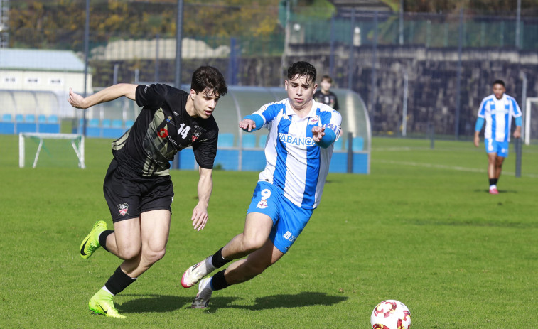 El Juvenil A del Dépor mete presión al Celta tras un contundente triunfo