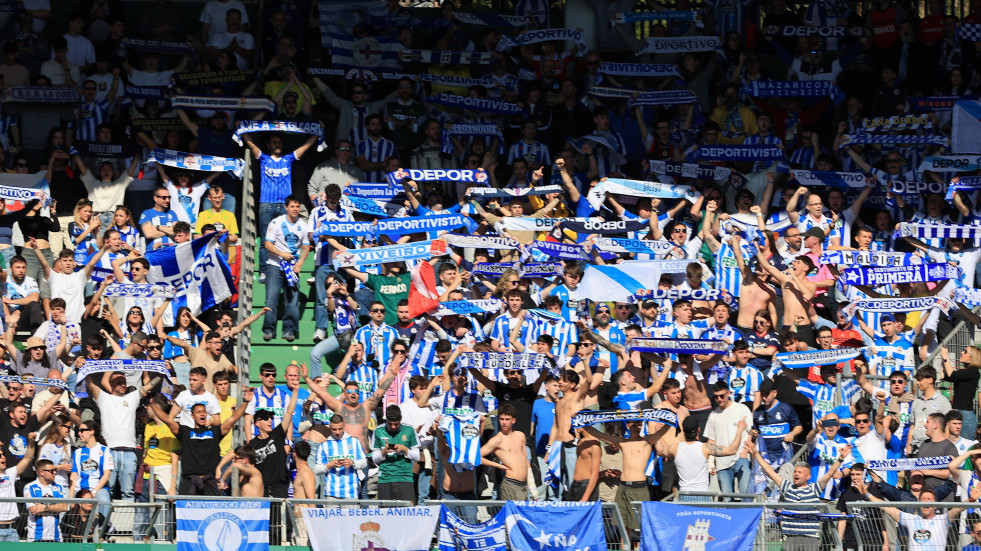 La victoria del Dépor ante el Racing de Ferrol, en imágenes