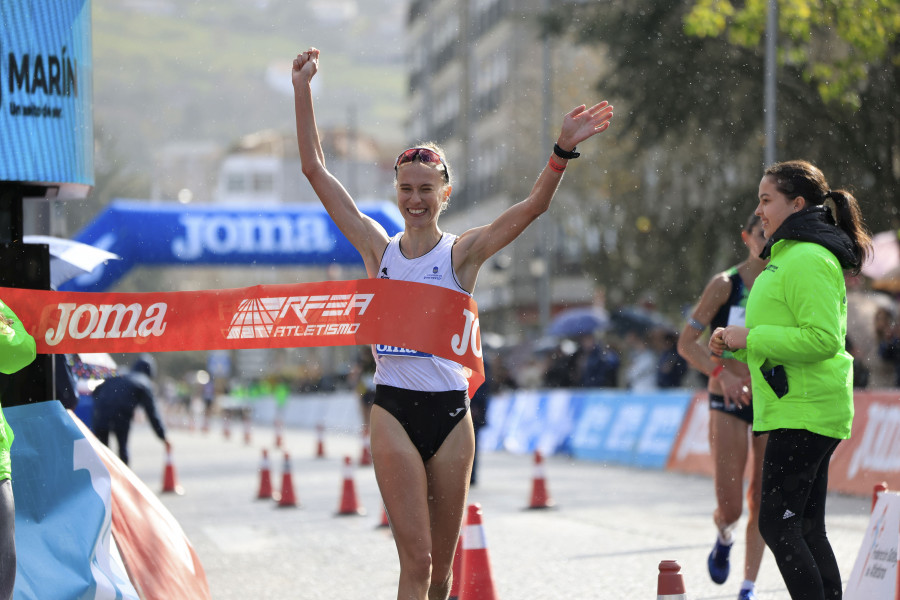 La gallega Antía Chamosa gana con autoridad el Nacional femenino de 20 kilómetros marcha