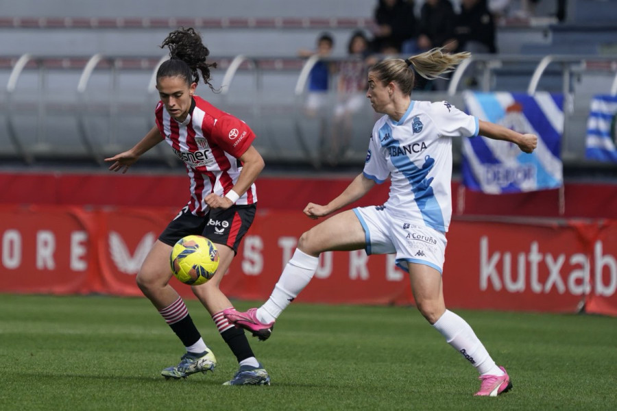 El Dépor femenino aguanta 45 minutos en Lezama (2-0)