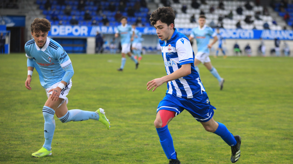 Máxima igualdad en los Dépor-Celta de juveniles