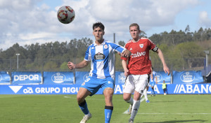 El Fabril empieza a sentirse candidato a Primera RFEF tras ganar el derbi al Bergantiños (2-1)