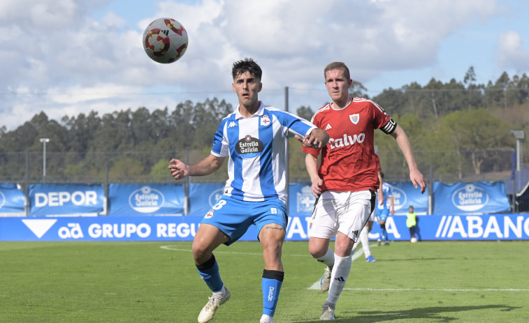 El Fabril empieza a sentirse candidato a Primera RFEF tras ganar el derbi al Bergantiños (2-1)