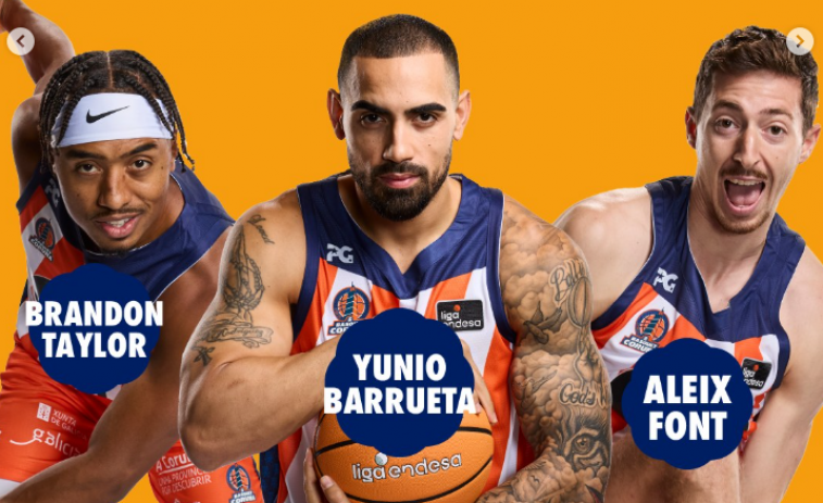 Brandon Taylor, Barrueta y Aleix Font del Básquet Coruña firmarán autógrafos en El Corte Inglés