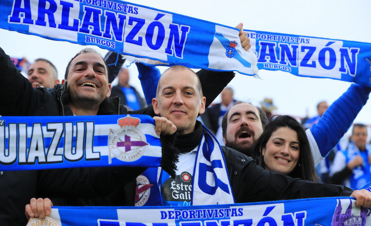 Camaradería entre aficiones, buena comida y mal partido del Dépor en Anduva
