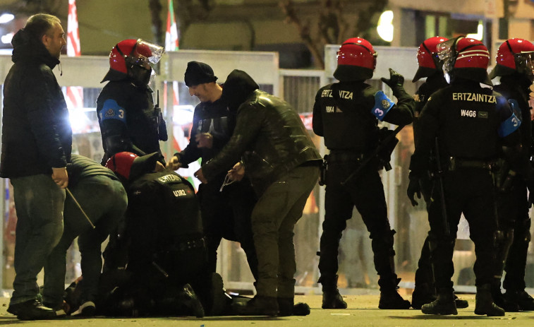 Seis detenidos por incidentes tras el partido entre el Athletic y el Rangers