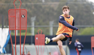 El canterano David Carreira se estrena en un entrenamiento del Dépor