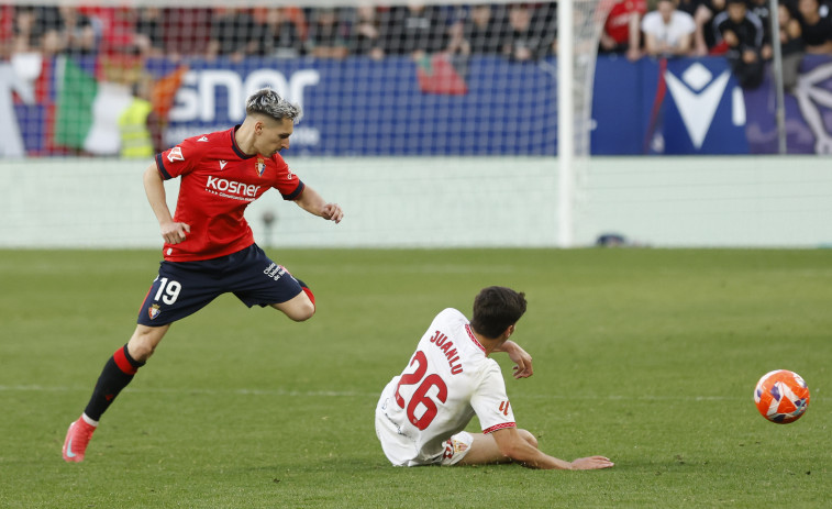 Rubén García dispara a Osasuna y angustia más al Sevilla  (1-0)