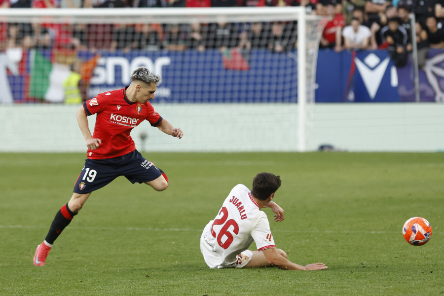 Rubén García dispara a Osasuna y angustia más al Sevilla  (1-0)