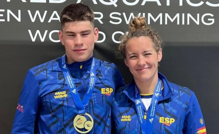 Mateo García, campeón de España de aguas abiertas y decimosexto en la Copa del Mundo