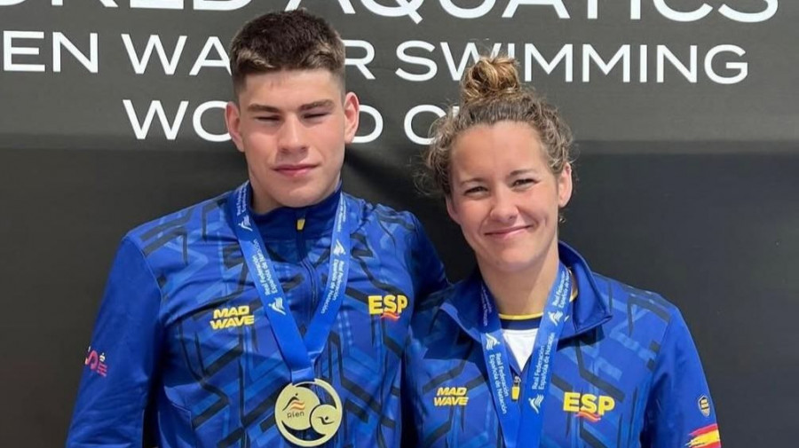 Mateo García, campeón de España de aguas abiertas y decimosexto en la Copa del Mundo