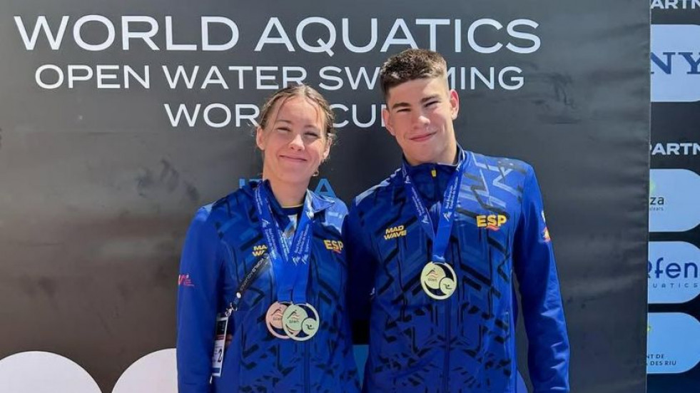 Paula Otero y Mateo García, dos campeones de España coruñeses