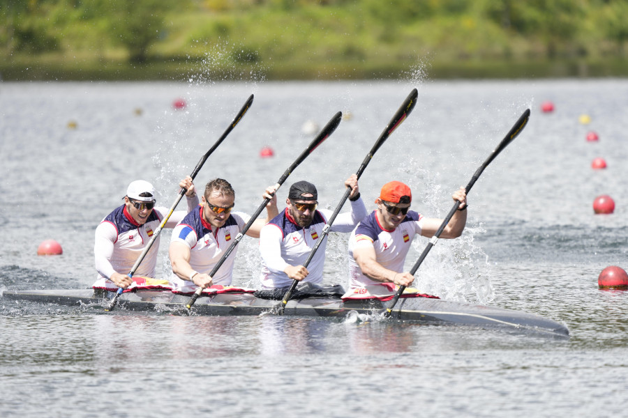 El K4 500 de Carlos Arévalo domina el selectivo y apunta a la Copa del Mundo en Hungría